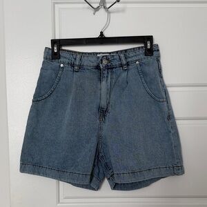 Mango Classic Blue Denim Women's Shorts